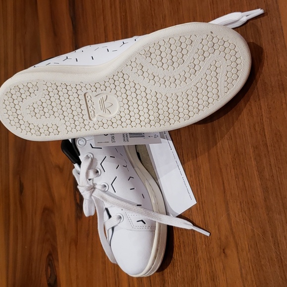 Adidas Stan Smith W White Black Shoes Women's 5.5 - Picture 7 of 8